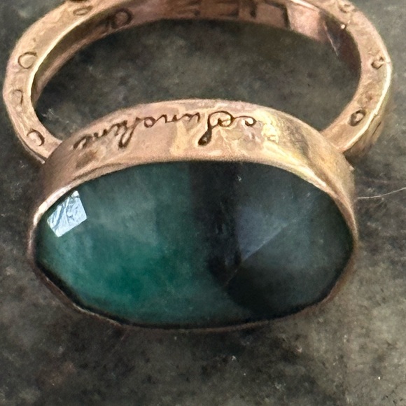 “Ode to Joy” unisex emerald/rose gold ring by Jes MaHarry. New in box. - Picture 6 of 12